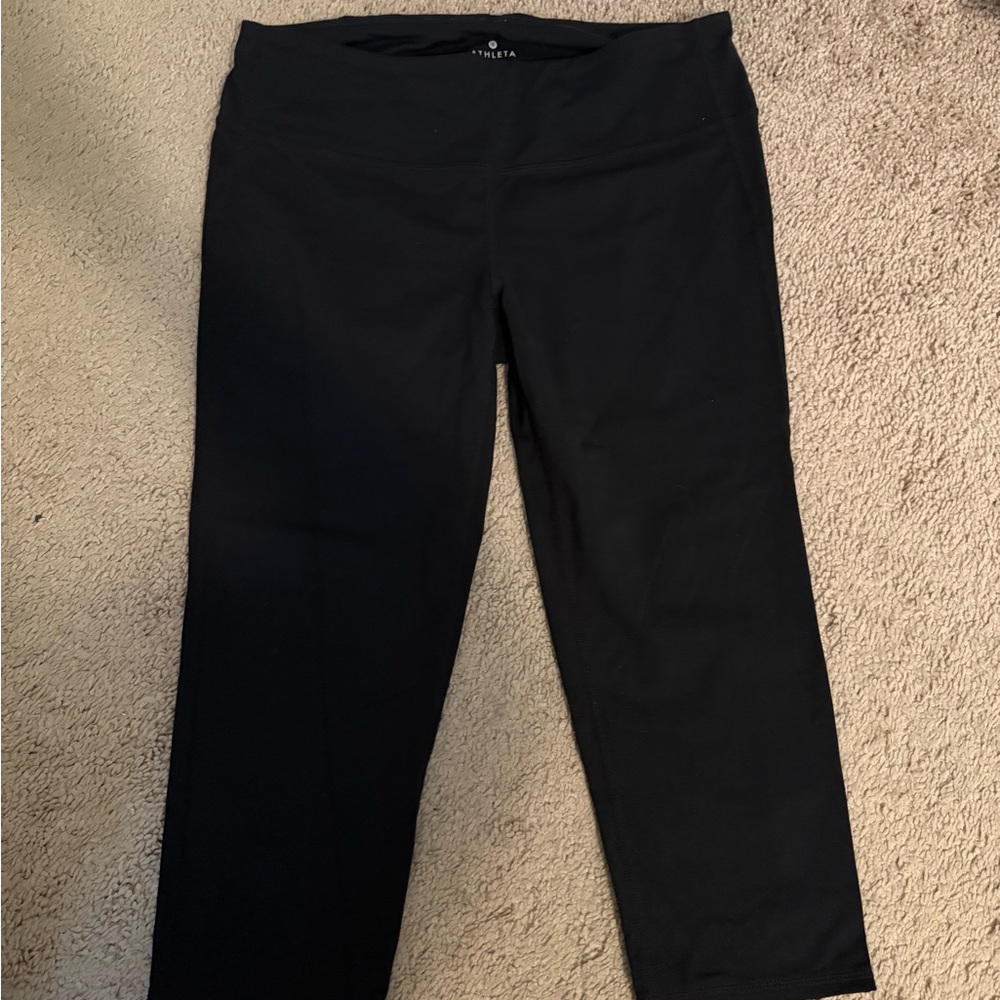 Athleta Black Cropped Leggings
